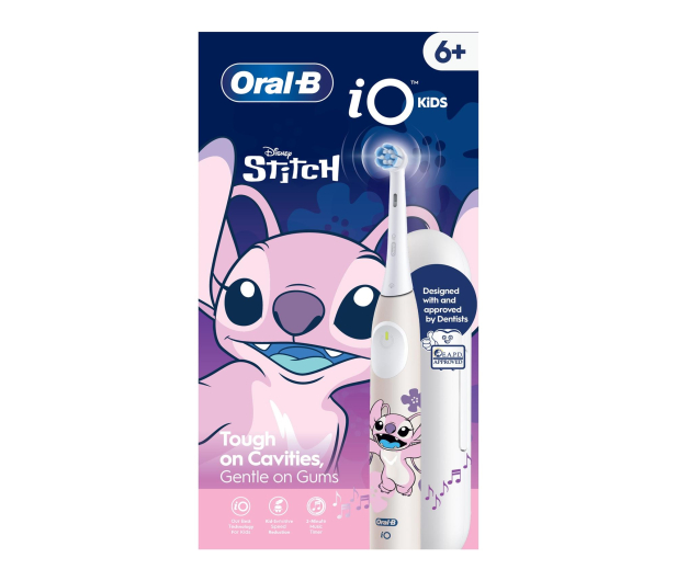 Oral-B Szczoteczka magnetyczna iO Kids Stitch (6+ etui róż) - 1601545 - zdjęcie 4